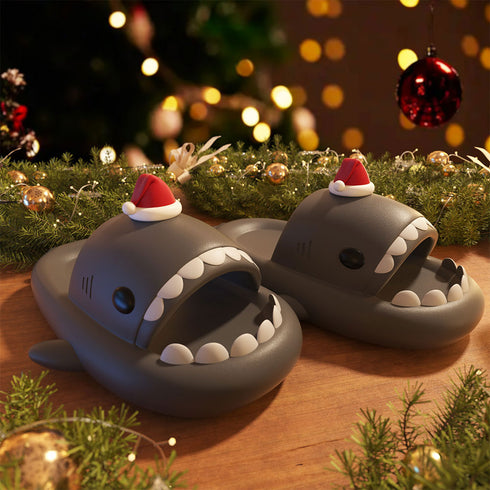 Sharkicks Basic - Claquettes Requins Père Noël